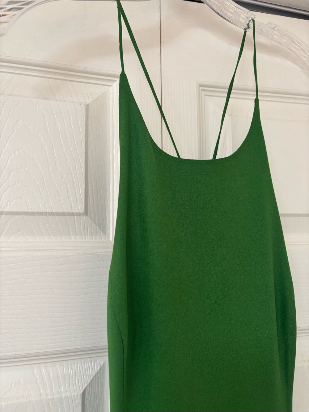 MICHAEL KORS COLLECTION Lawn Green Halter Sleeveless Slip Silk Maxi Dress - Picture 11 of 13